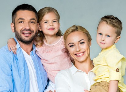 smiling family